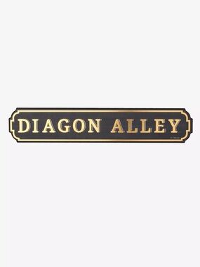 Harry Potter Diagon Alley Wall Sign Plaque Wizarding World Decor
